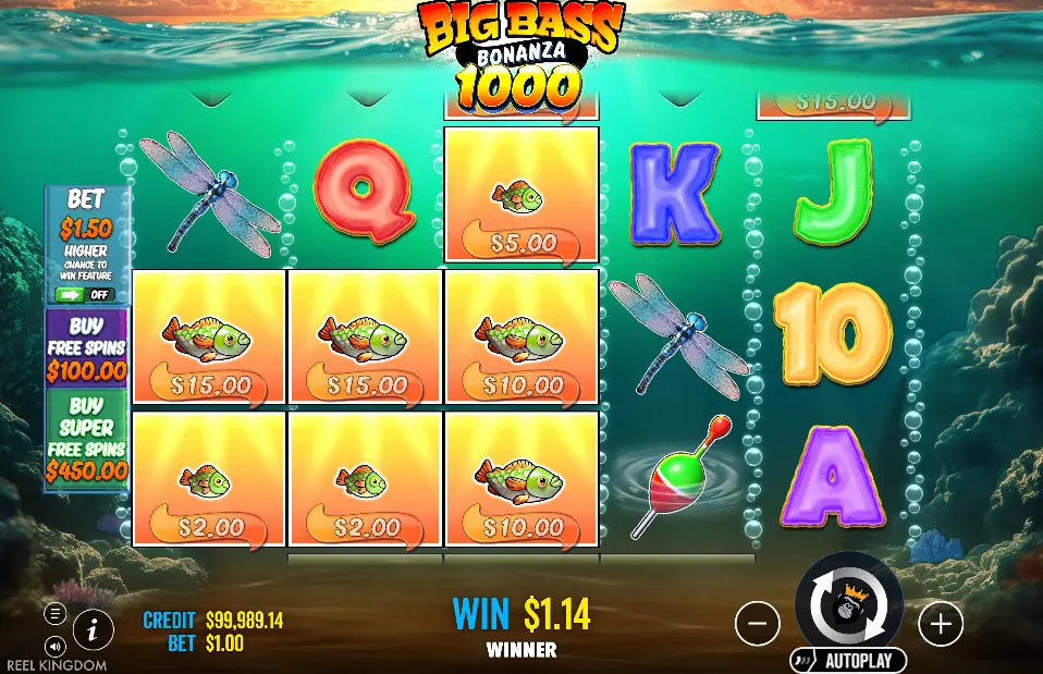 Big Bass Bonanza 1000 Big-Win-Screen